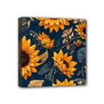 Flower Pattern Spring Mini Canvas 4  x 4  (Stretched)