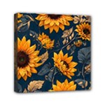Flower Pattern Spring Mini Canvas 6  x 6  (Stretched)