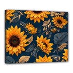 Flower Pattern Spring Canvas 20  x 16  (Stretched)