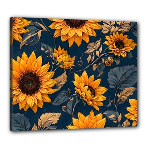 Flower Pattern Spring Canvas 24  x 20  (Stretched) from ArtsNow.com