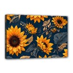 Flower Pattern Spring Canvas 18  x 12  (Stretched)