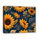 Flower Pattern Spring Deluxe Canvas 20  x 16  (Stretched)