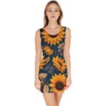 Flower Pattern Spring Bodycon Dress