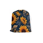 Flower Pattern Spring Drawstring Pouch (Medium)