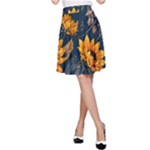 Flower Pattern Spring A-Line Skirt
