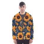 Flower Pattern Spring Men s Hooded Windbreaker