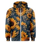 Flower Pattern Spring Men s Zipper Hoodie