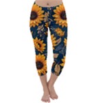 Flower Pattern Spring Capri Winter Leggings 