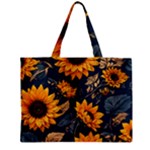 Flower Pattern Spring Zipper Mini Tote Bag