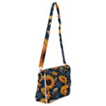 Flower Pattern Spring Shoulder Bag with Back Zipper