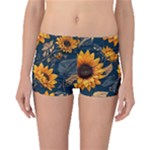 Flower Pattern Spring Boyleg Bikini Bottoms