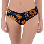 Flower Pattern Spring Reversible Classic Bikini Bottoms