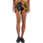 Flower Pattern Spring Yoga Shorts