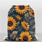 Flower Pattern Spring Drawstring Bag (Small)