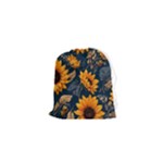 Flower Pattern Spring Drawstring Pouch (XS)