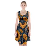 Flower Pattern Spring Racerback Midi Dress