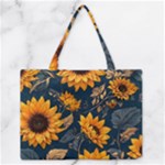 Flower Pattern Spring Zipper Medium Tote Bag