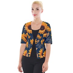 Cropped Button Cardigan 
