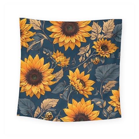Flower Pattern Spring Square Tapestry (Small) from ArtsNow.com