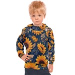 Flower Pattern Spring Kids  Hooded Pullover