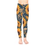 Flower Pattern Spring Kids  Leggings