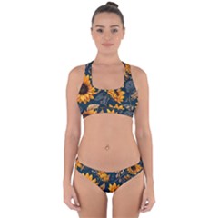 Flower Pattern Spring Cross Back Hipster Bikini Set from ArtsNow.com