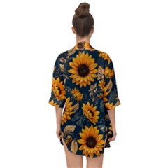 Open Front Chiffon Kimono 