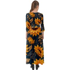 Button Up Boho Maxi Dress 