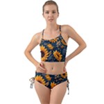 Flower Pattern Spring Mini Tank Bikini Set