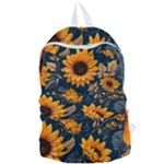 Flower Pattern Spring Foldable Lightweight Backpack