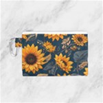 Flower Pattern Spring Canvas Cosmetic Bag (Small)