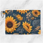 Flower Pattern Spring Canvas Cosmetic Bag (XL)