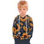 Flower Pattern Spring Kids  Overhead Hoodie