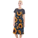 Flower Pattern Spring Camis Fishtail Dress