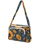 Flower Pattern Spring Front Pocket Crossbody Bag