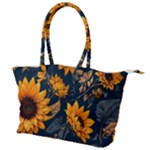 Flower Pattern Spring Canvas Shoulder Bag
