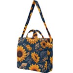 Flower Pattern Spring Square Shoulder Tote Bag
