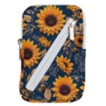 Flower Pattern Spring Belt Pouch Bag (Large)