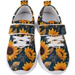 Flower Pattern Spring Kids  Velcro Strap Shoes