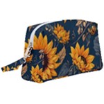Flower Pattern Spring Wristlet Pouch Bag (Large)