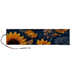 Flower Pattern Spring Roll Up Canvas Pencil Holder (L) from ArtsNow.com