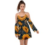Flower Pattern Spring Boho Dress