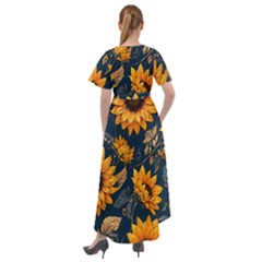 Front Wrap High Low Dress 