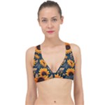 Flower Pattern Spring Classic Banded Bikini Top