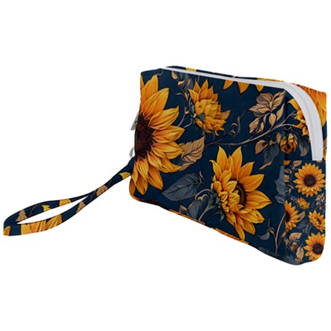Flower Pattern Spring Wristlet Pouch Bag (Small) from ArtsNow.com