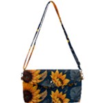 Flower Pattern Spring Removable Strap Clutch Bag