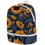 Flower Pattern Spring Zip Bottom Backpack
