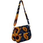 Flower Pattern Spring Saddle Handbag