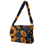 Flower Pattern Spring Full Print Messenger Bag (L)