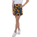 Flower Pattern Spring Kids  Tennis Skirt